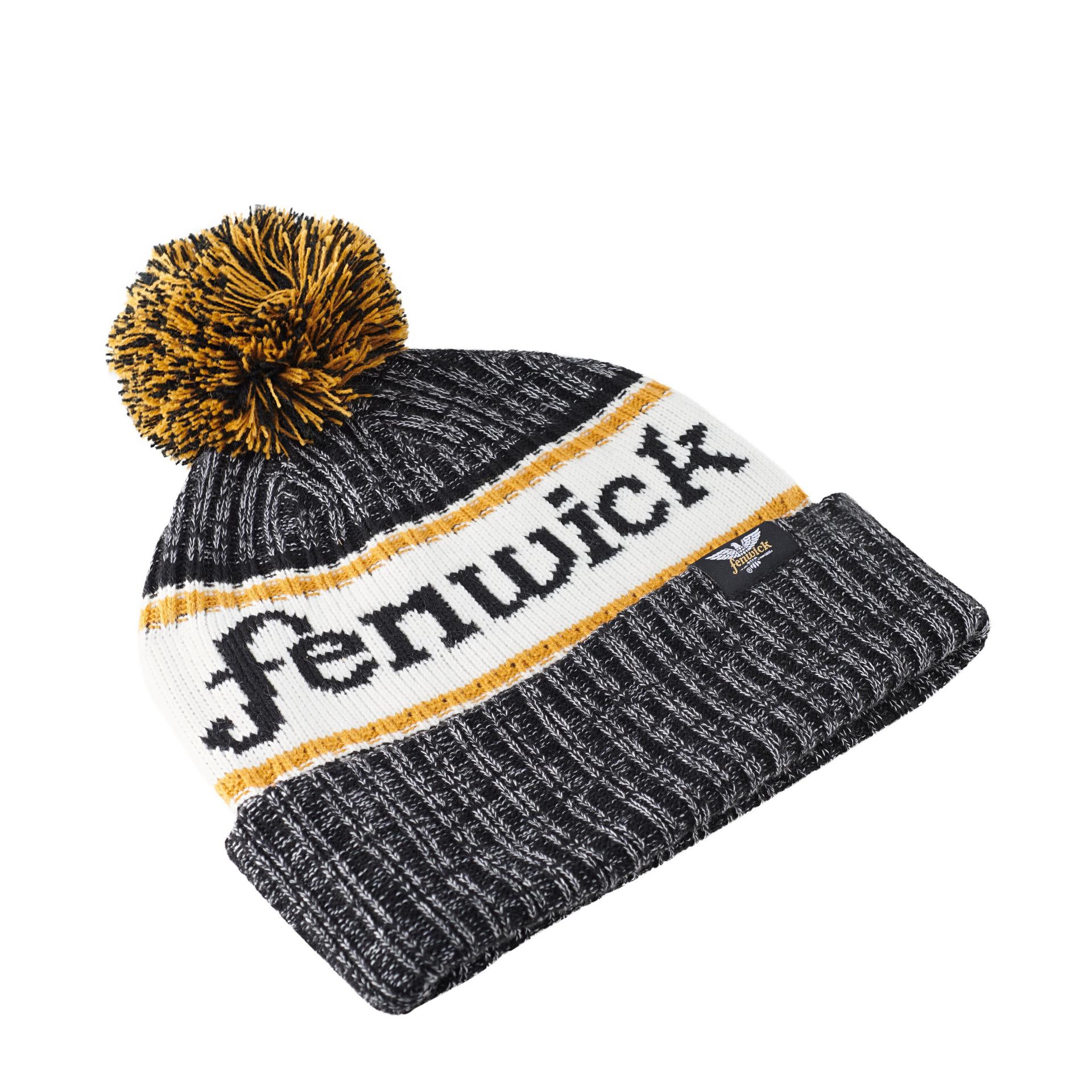 Classic Rib Knit Beanie with Pom-Pom - Image 2