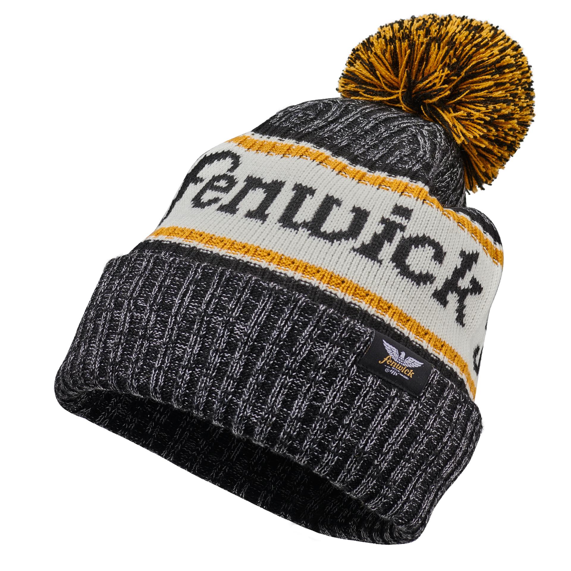 Classic Rib Knit Beanie with Pom-Pom - Image 3